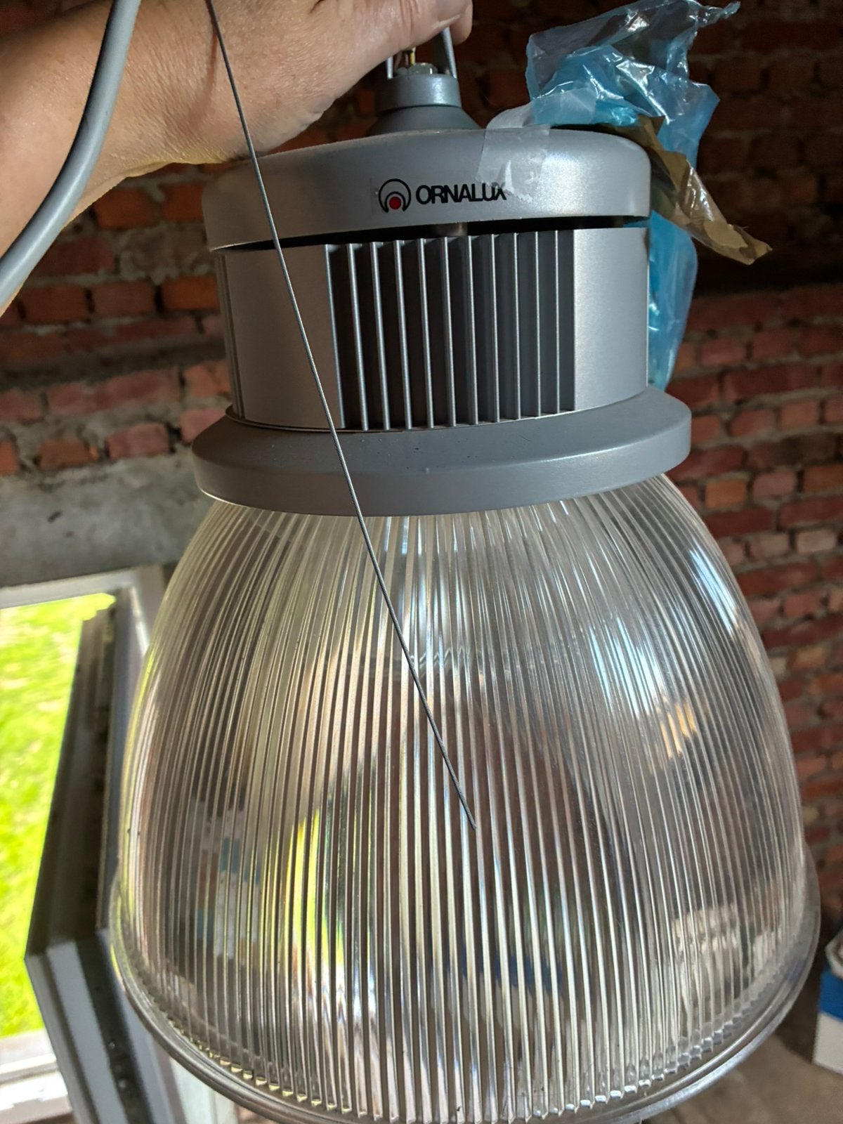 Hanglamp - industrie look, Ophalen, Gebruikt, Kunststof, Industrielook