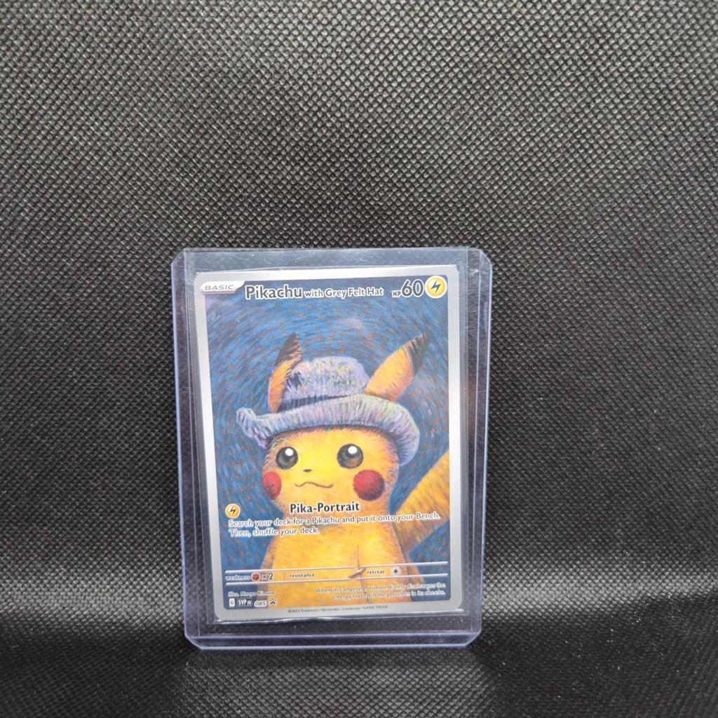 Pikachu Van Gogh/Grey Felt Hat Sealed, Hobby en Vrije tijd, Ophalen of Verzenden