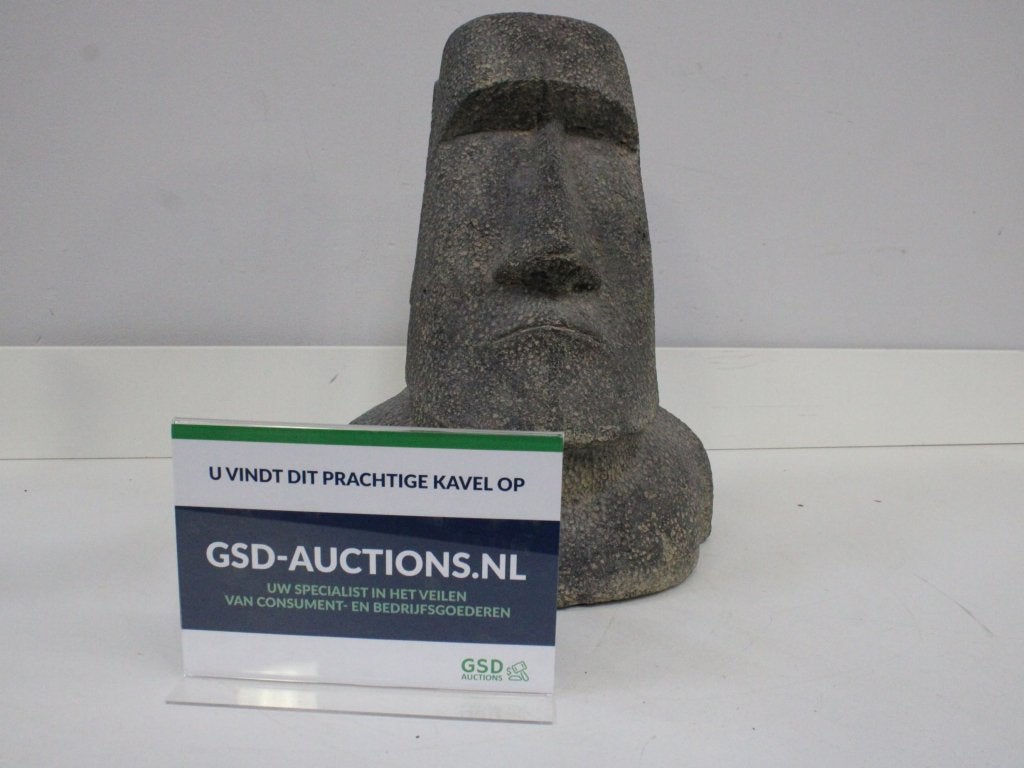 Stenen Paaseiland Moai Tuinbeeld, Tuin en Terras, Niet ingevuld, Steen, Gebruikt, Overige typen