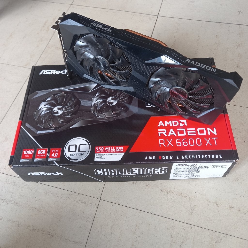ASRock RX 6600 XT Challenger D 8 GB pc, Computers en Software, Videokaarten, Zo goed als nieuw, AMD, PCI-Express 4.0, GDDR6, HDMI