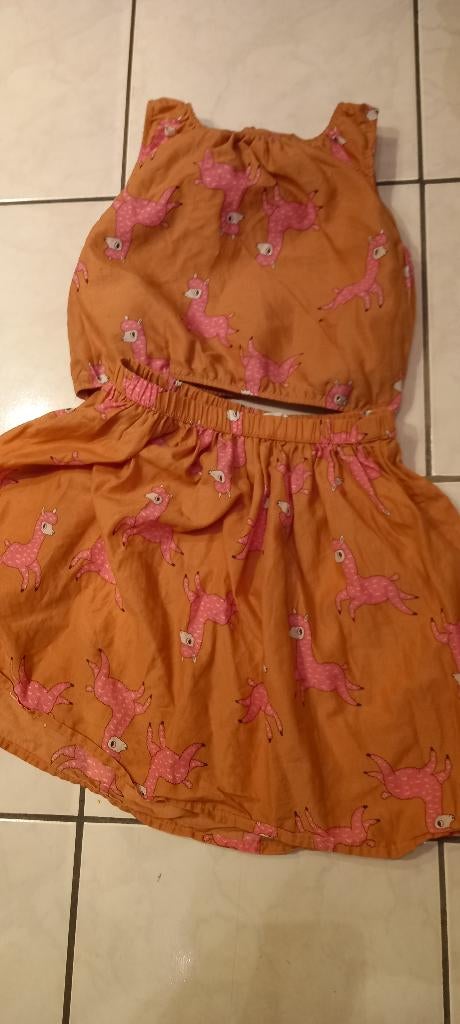 zomerse set top en rok lama H&M maat 134, Meisje, H&M, Ophalen of Verzenden, Zo goed als nieuw
