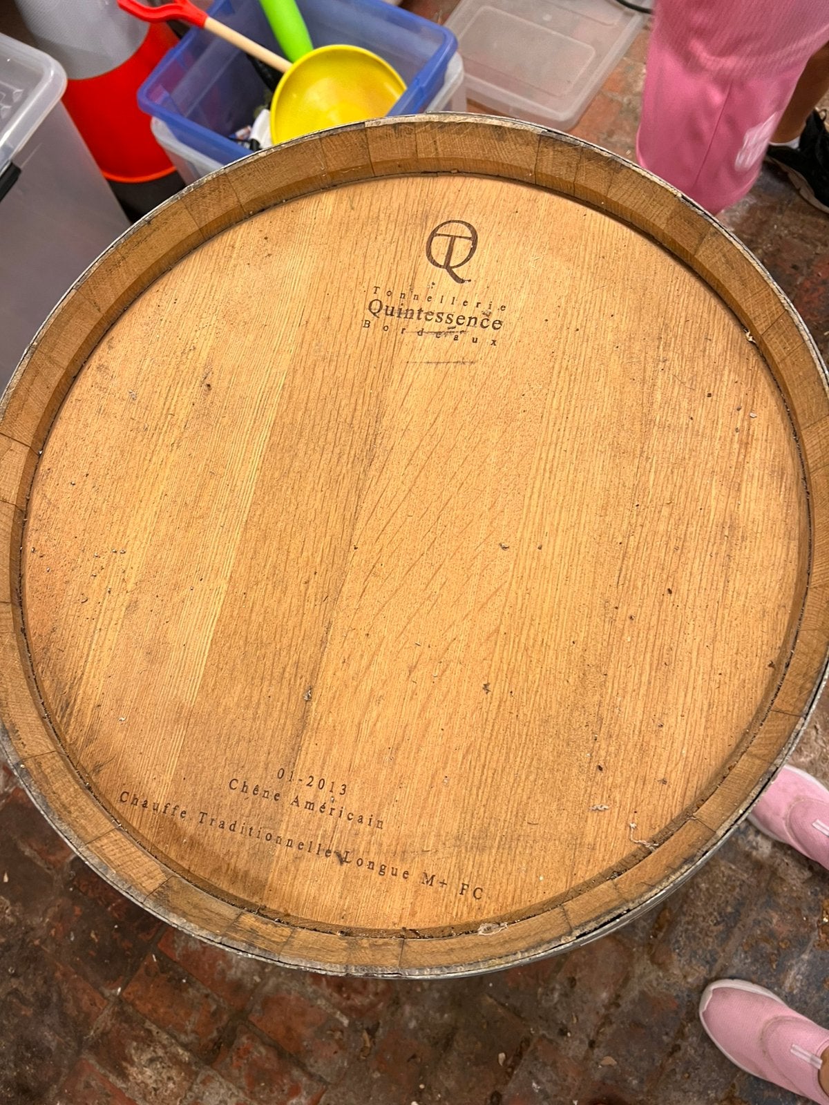 Eikenhouten wijnvat 225 liter, Ophalen, Zo goed als nieuw