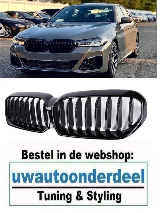 Grill Nieren Enkele Spijl Zwart Voor Bmw 5 Serie G30 F31 LCI, Envoi