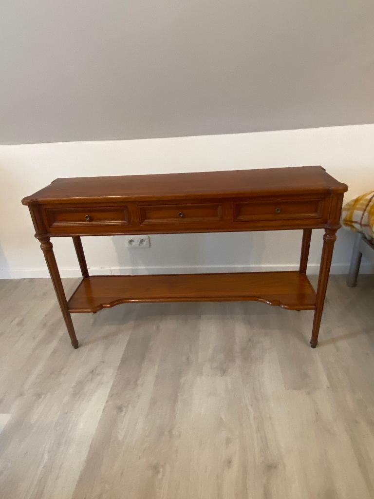 Wandtafel / hall commode in kerselaar, Antiek en Kunst, Ophalen