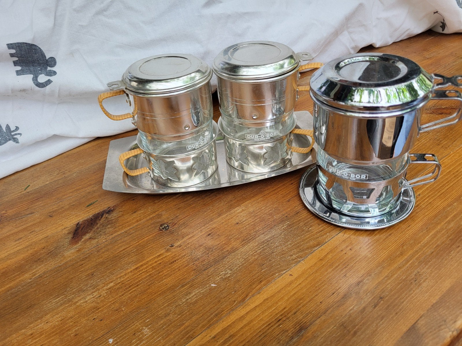 Druppel koffie glazen, Collections, Verres & Petits Verres, Enlèvement, Comme neuf, Autres types