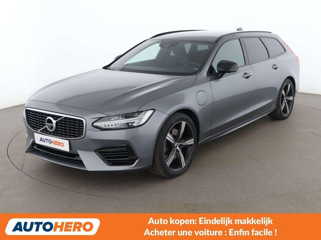 Volvo V90 2.0 T8 Plug-in Hybrid R-Design AWD (automatique), Autos, Volvo, Cuir, Argent ou Gris, Achat, V90