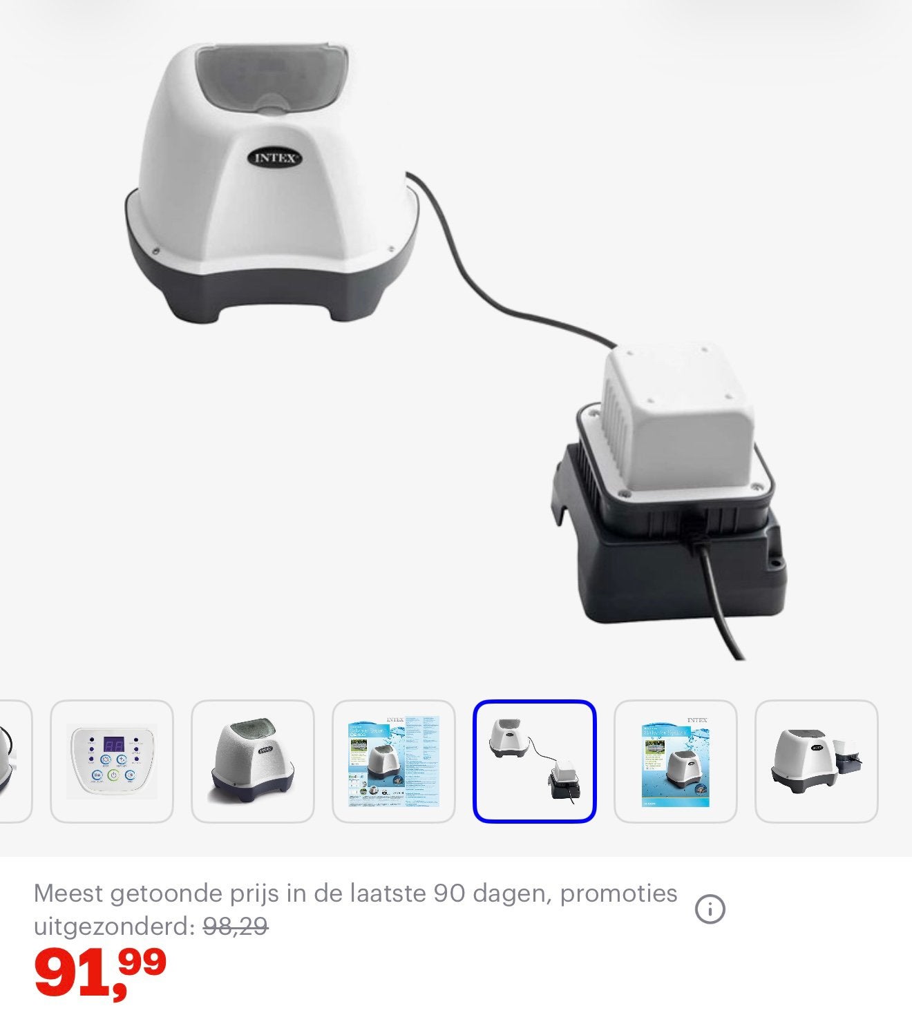 Intex zwembad zoutwatersysteem filter, Enlèvement ou Envoi, Comme neuf