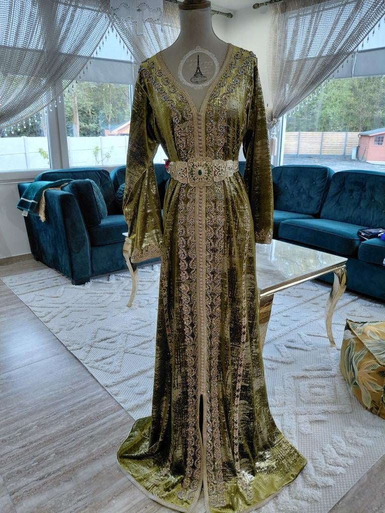Kaftan groen, Kleding | Dames, Gelegenheidskleding, Ophalen