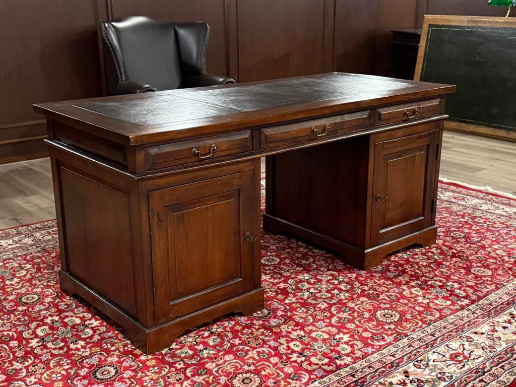 Klassiek Engels bureau #660, Huis en Inrichting, Hout, 76 cm, Bruin, Ophalen of Verzenden