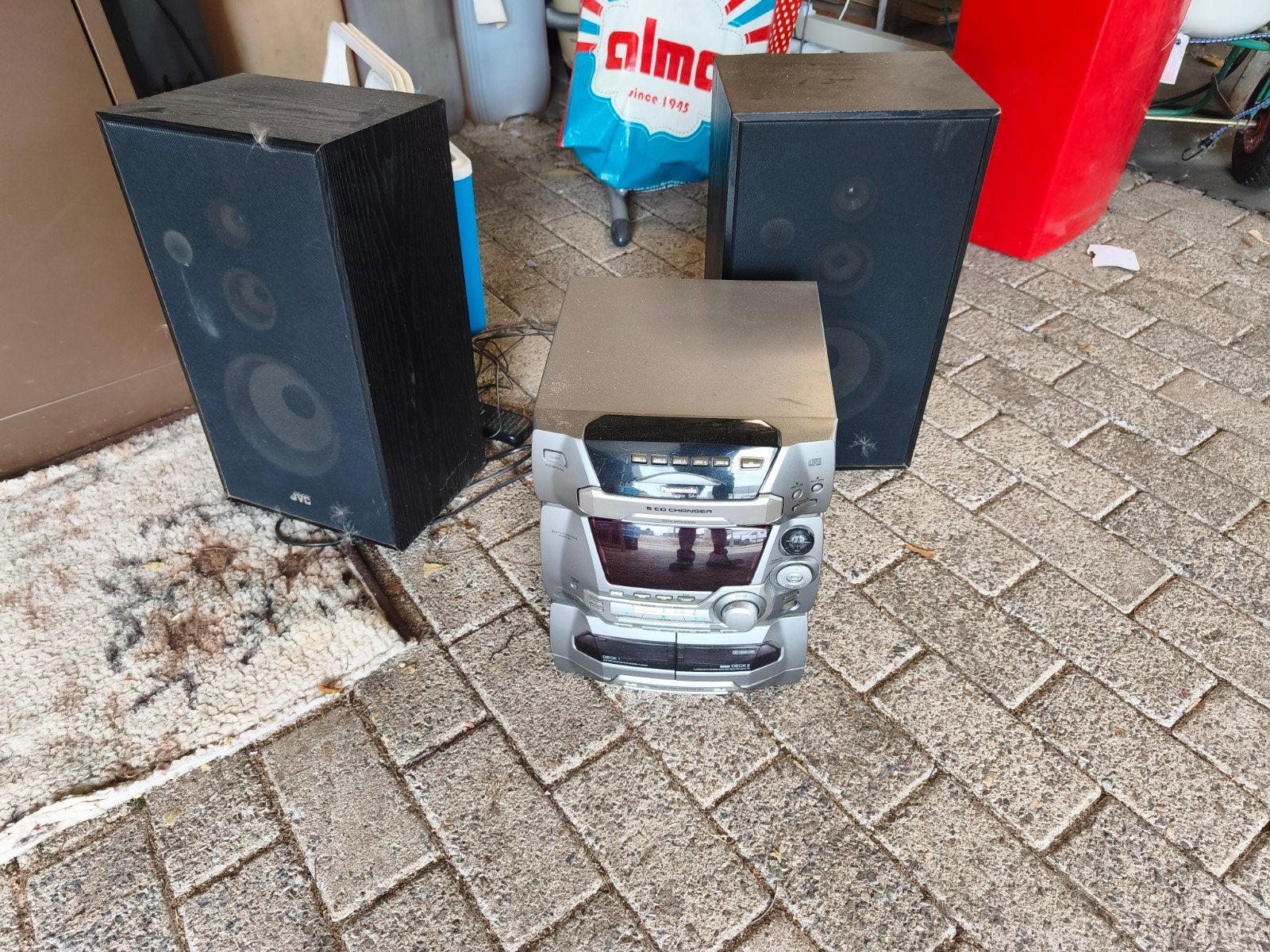 Stereo toren ouder model, Audio, Tv en Foto, Ophalen