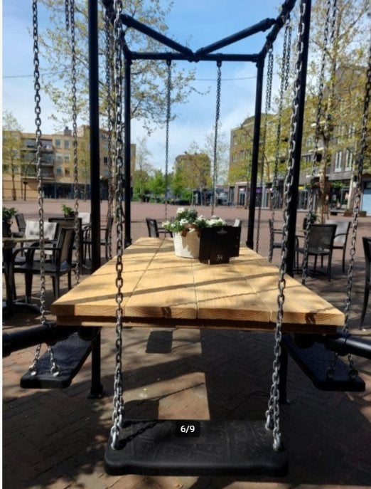 Schommel tafel terras, Ophalen, Gebruikt