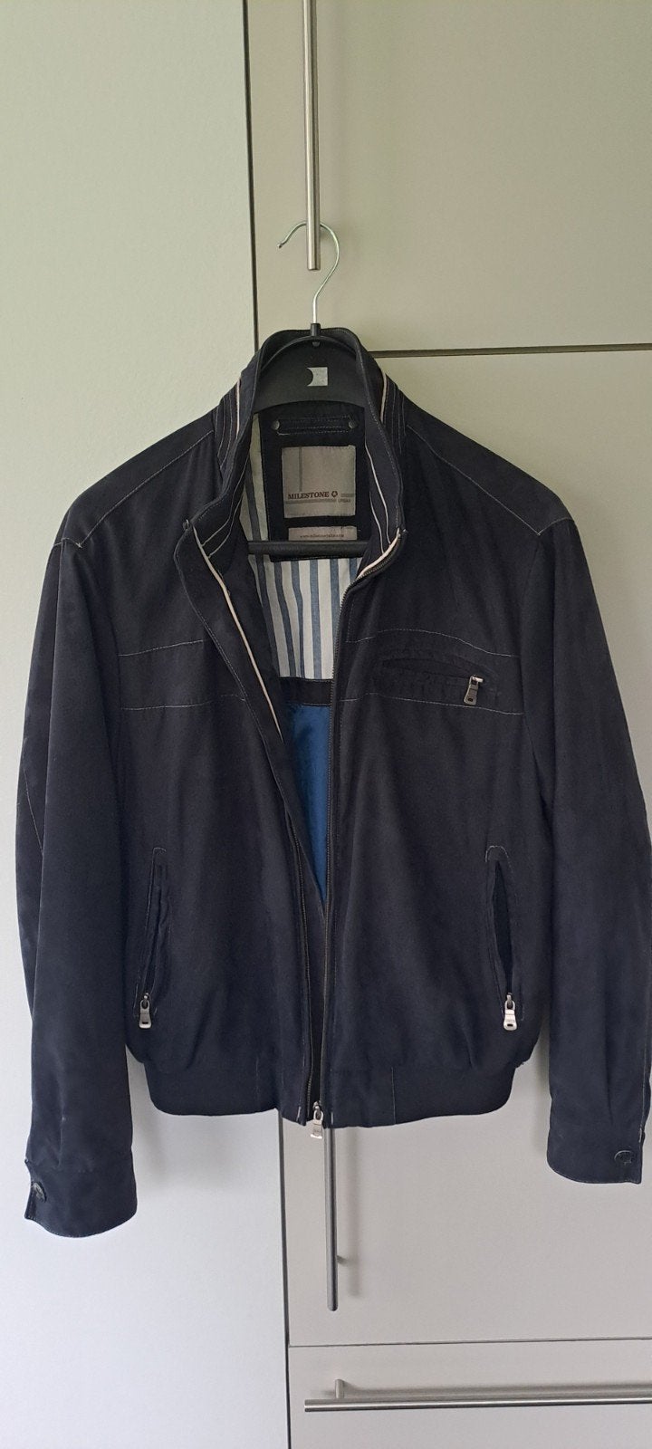blouson, Vêtements | Hommes, Enlèvement ou Envoi, Milestone, Comme neuf, Bleu