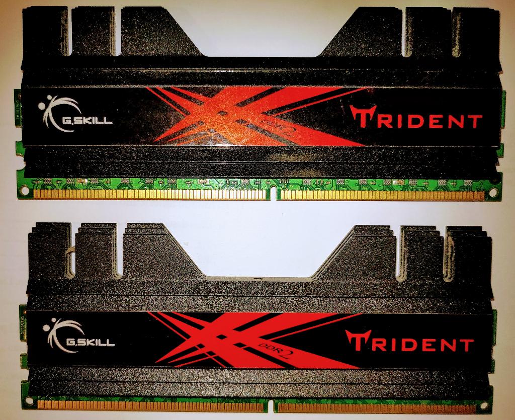G.Skill Trident F2-8500CL5D-4GBTD 2x 2GB DDR2-1066 PC2-8500, Enlèvement ou Envoi, DDR2, Utilisé, Desktop