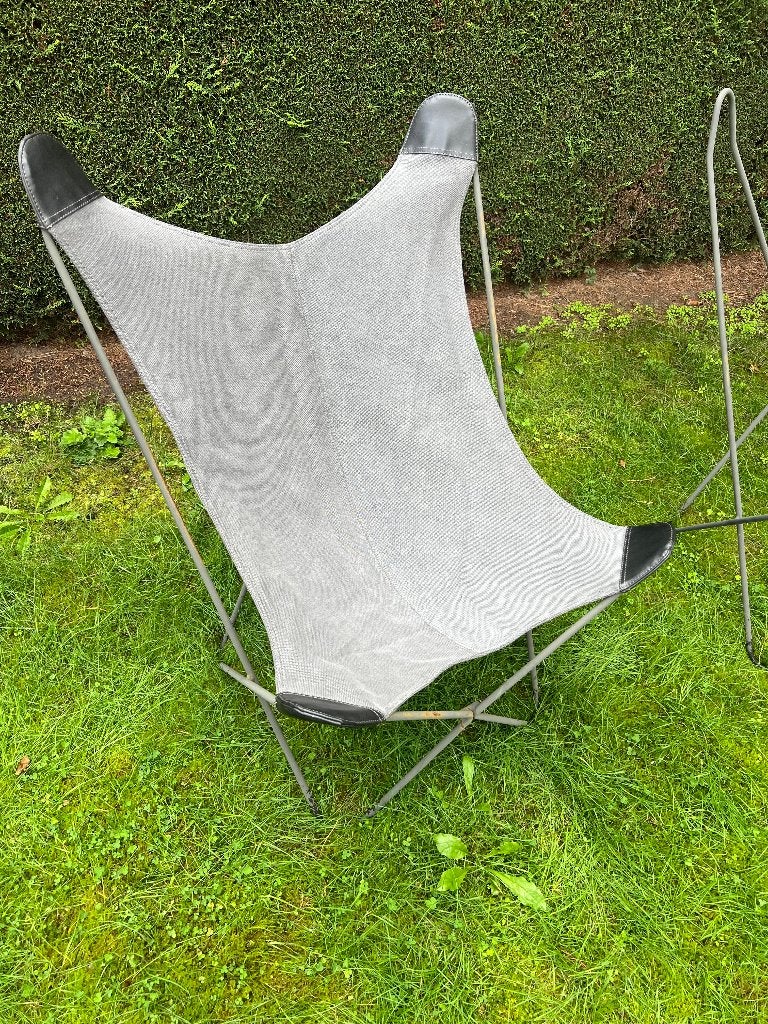 Grijze tuinstoelen met afneembare hoes te koop, Tuin en Terras, Ophalen, Gebruikt, Metaal