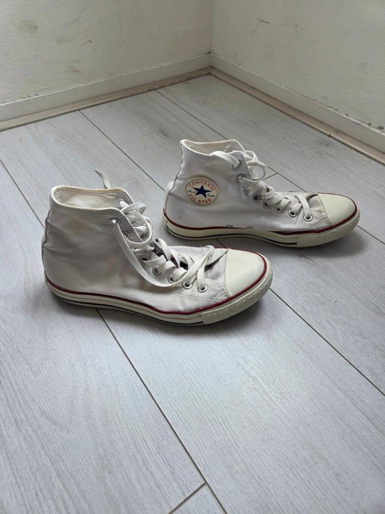 Witte converse all star hoog unisex sneaker maat 40, Kleding | Heren, Schoenen, Verzenden, Wit, Sneakers, Converse all stars