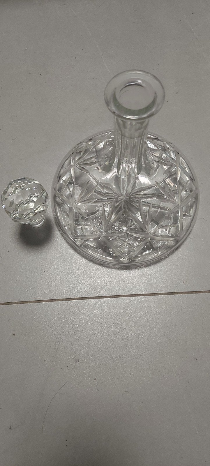 Antieke/Vintage Kristallen Karaf met Glazen Stop – Prachtig, Antiek en Kunst, Ophalen