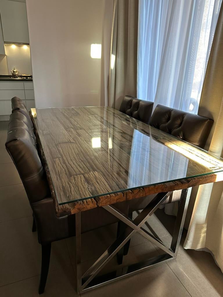 Eettafel, Huis en Inrichting, Complete eetkamers, Ophalen, Zo goed als nieuw
