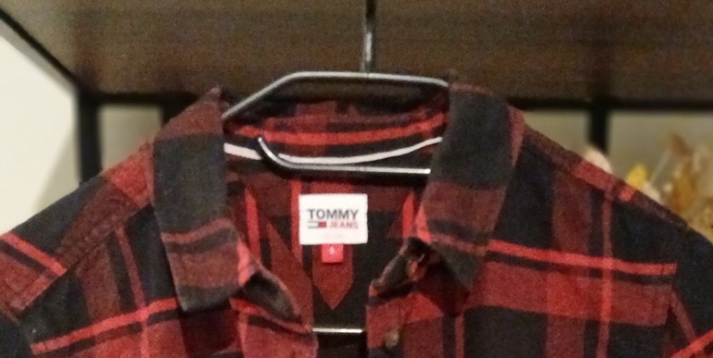 Geruit hemd van Tommy Jeans, Kleding | Dames, Ophalen of Verzenden, Zo goed als nieuw, Maat 36 (S), Rood