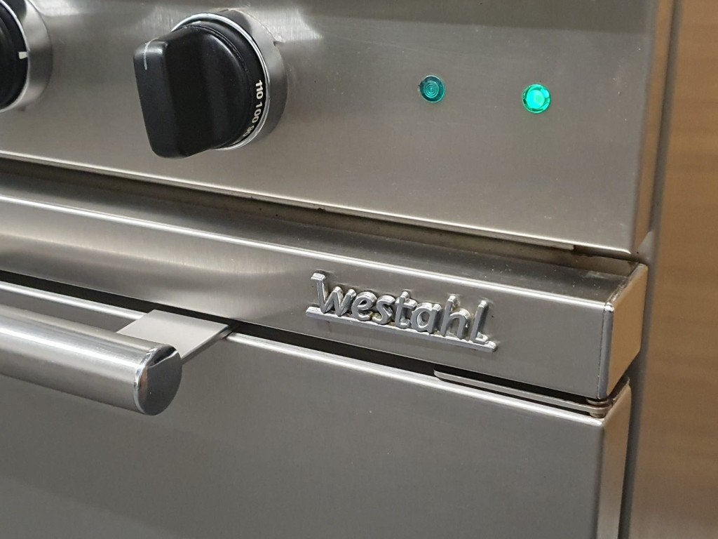 Westahl Fornuis 100cm RVS / inox Coupe de Feu 2 ovens, Gaz, Classe énergétique A ou plus économe, Comme neuf, Enlèvement