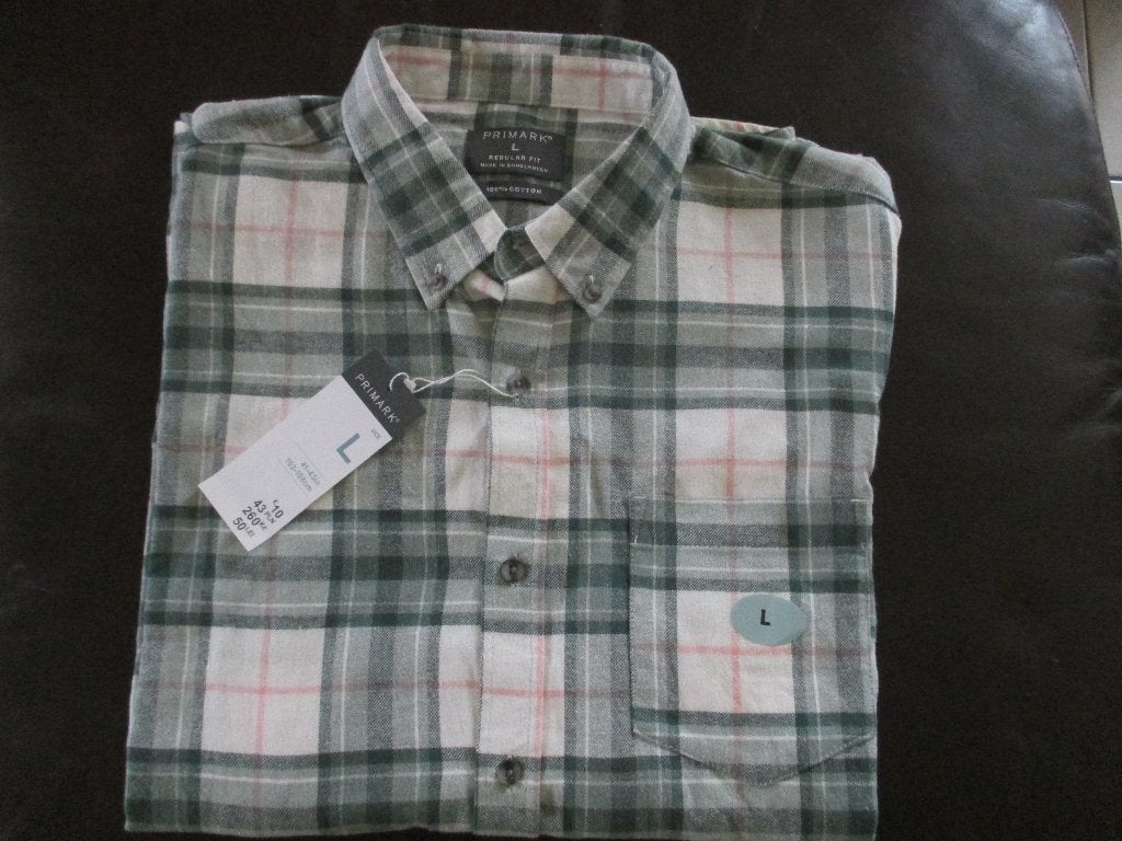 chemise en flanelle L NEW, Enlèvement ou Envoi, Neuf, Vert