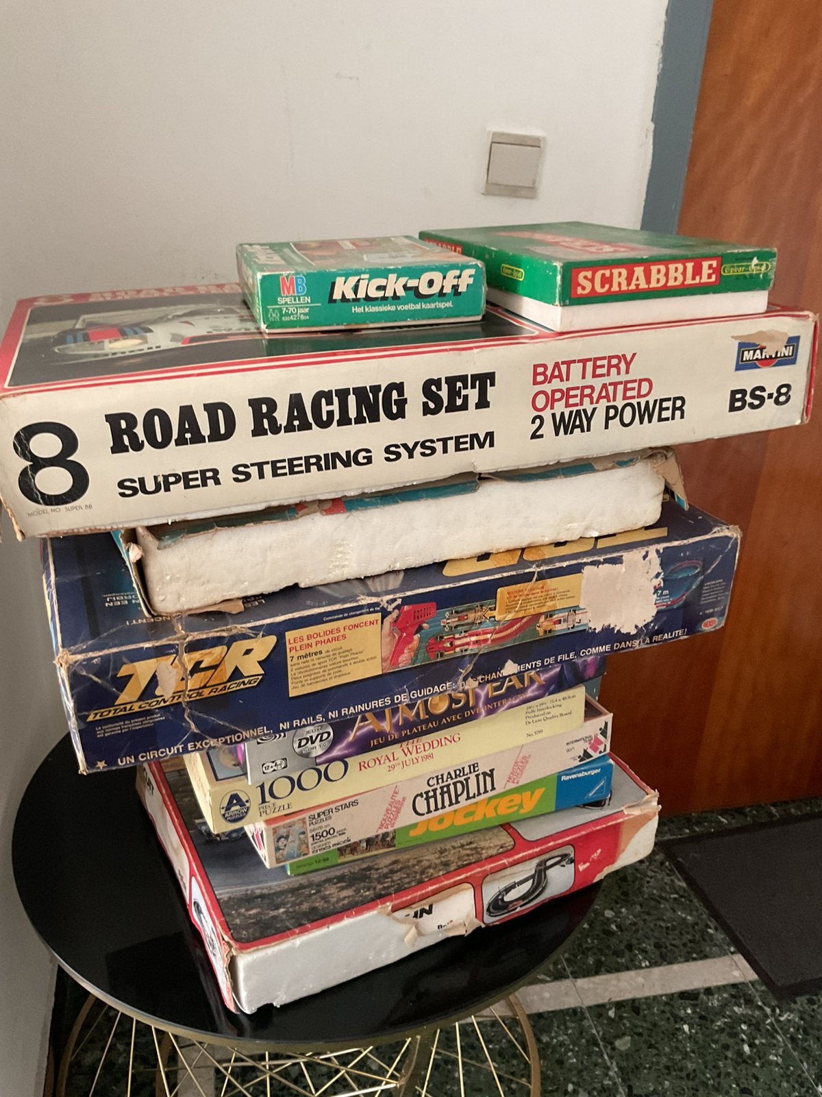 Lot de jeu vintage et circuits anciens, Enlèvement, Utilisé