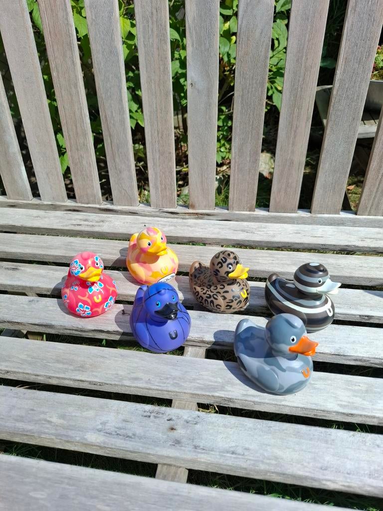 6 Bud eendjes, Verzamelen, Ophalen, Overige figuren, Zo goed als nieuw, Beeldje of Figuurtje
