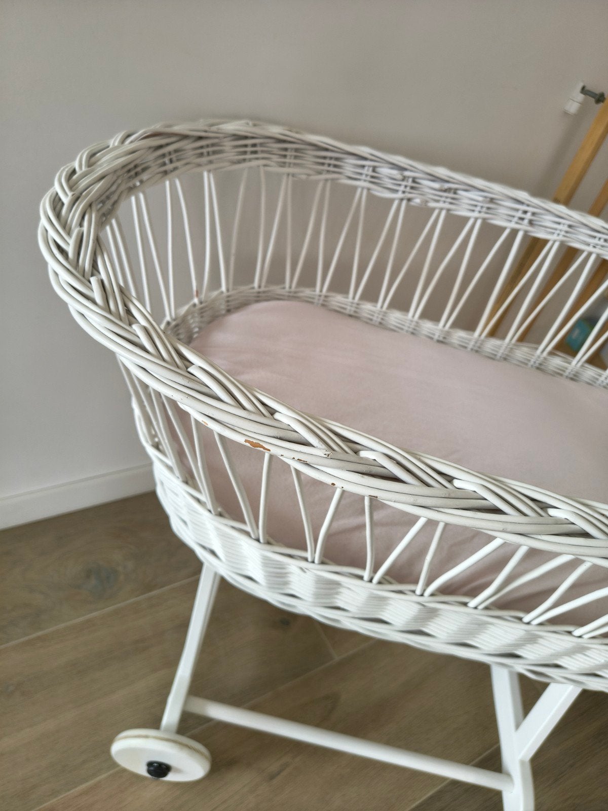 Vintage rolbaar babywiegje inclusief matras en hoes, Enlèvement
