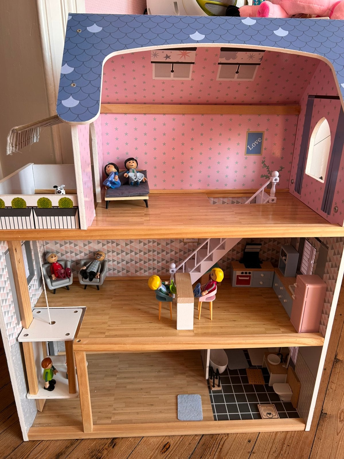 Maison de poupees complete jeux enfants, Enlèvement, Comme neuf, Maison de poupées