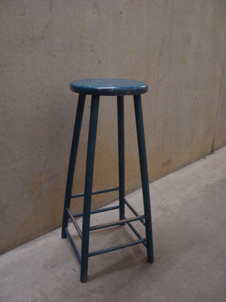 tabouret haut en bois, Enlèvement, Utilisé, Bois