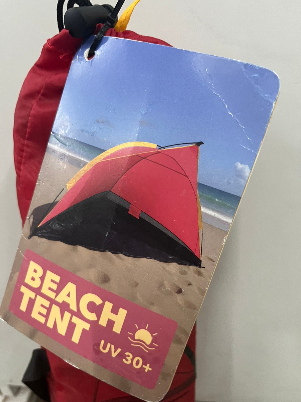 Strandtent / Beach Tent UV 30+ – rood – met draagtas, Enlèvement ou Envoi, Comme neuf