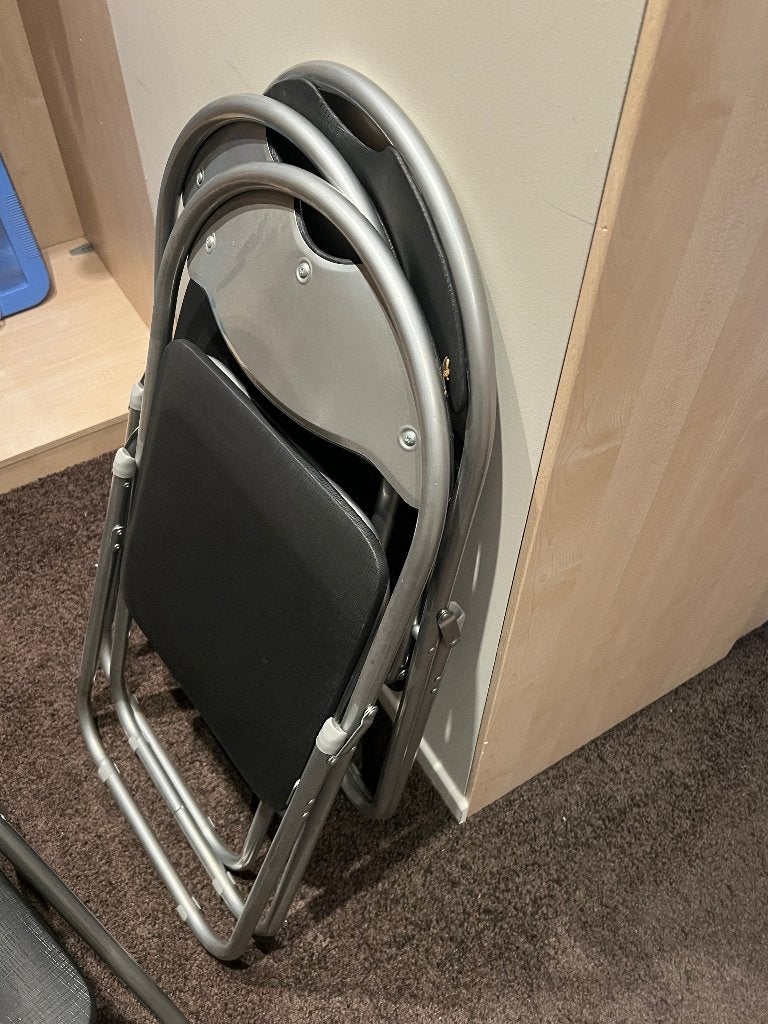 Stoelen, Huis en Inrichting, Ophalen, Zwart, Zo goed als nieuw, Metaal