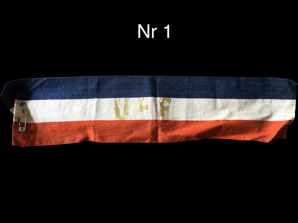 Franse Pre-War UFF armband (1), Verzamelen, Militaria | Tweede Wereldoorlog, Ophalen of Verzenden