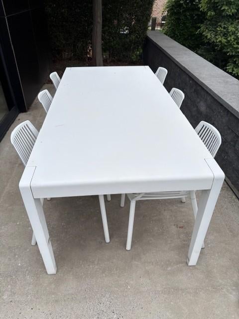 tuinset van TRIBU, Tuin en Terras, Ophalen, Gebruikt, 6 zitplaatsen, Aluminium