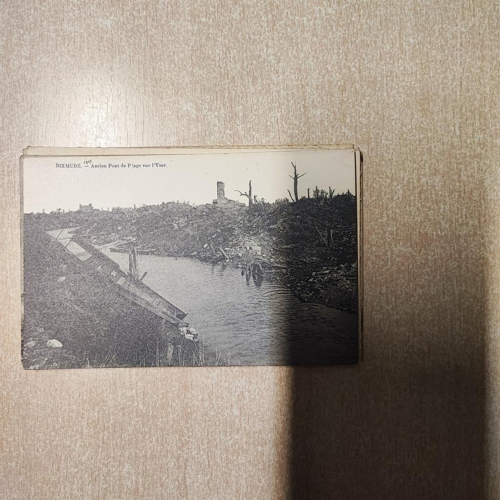 Dixmude ancien pont de plage sur l yser, Ophalen of Verzenden