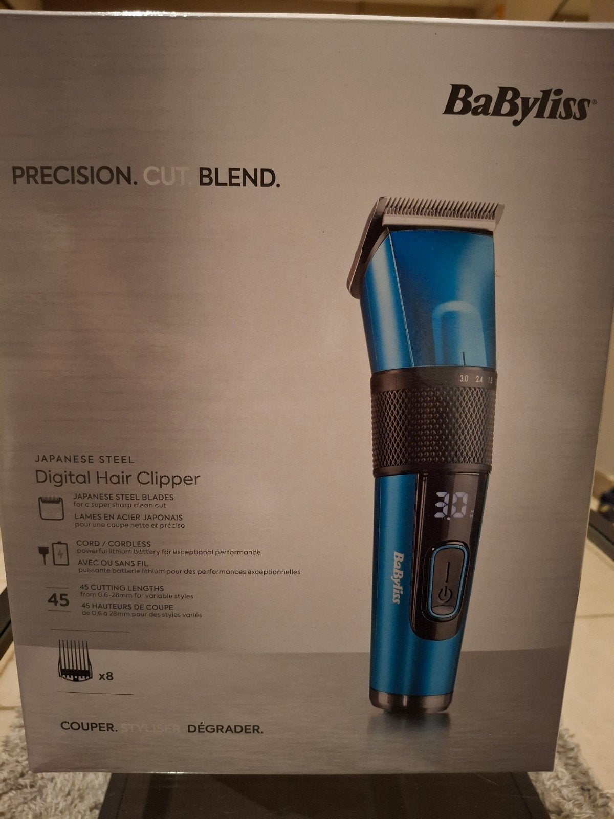 BaByliss Japanese Steel, Enlèvement