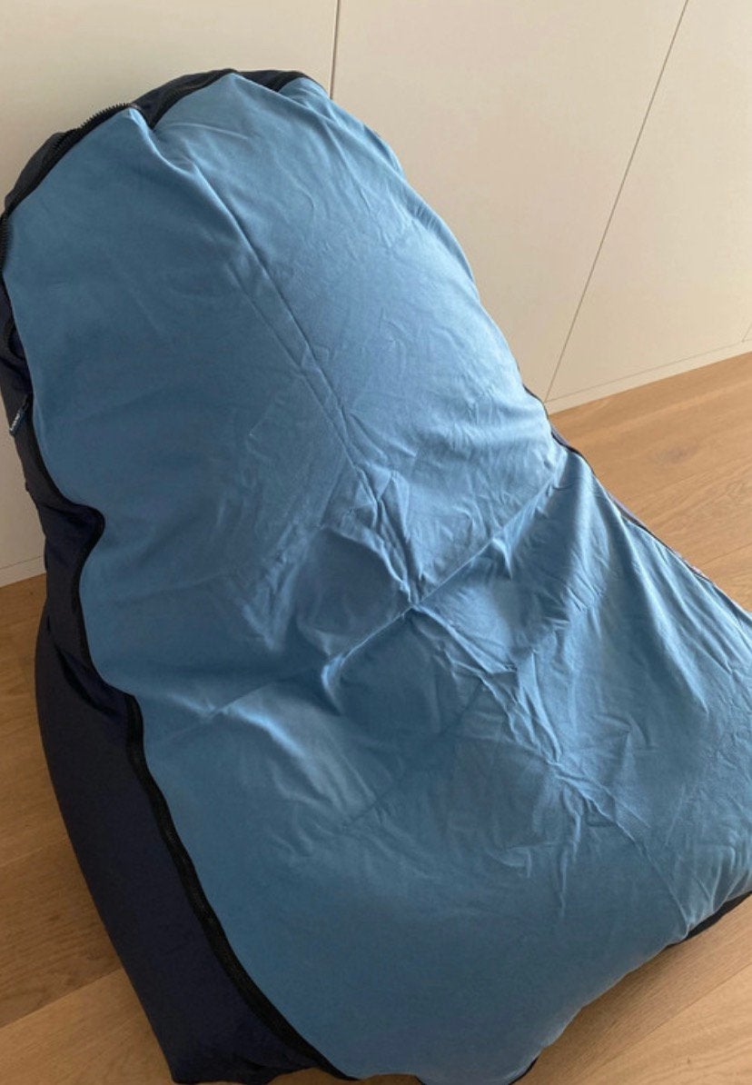 Pouf pour chaise Trono bleu foncé, Enlèvement ou Envoi, Comme neuf