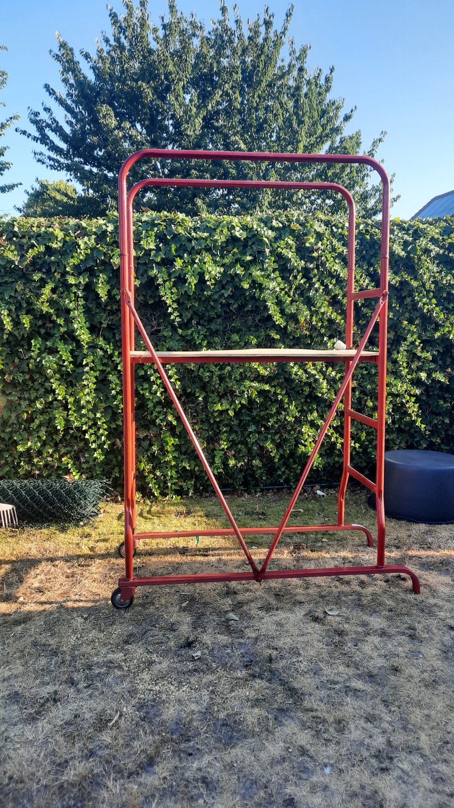 steiger, stelling verrijdbaar, Doe-het-zelf en Bouw, Steigers, Ophalen, Gebruikt, Rolsteiger of Kamersteiger, Minder dan 2 meter