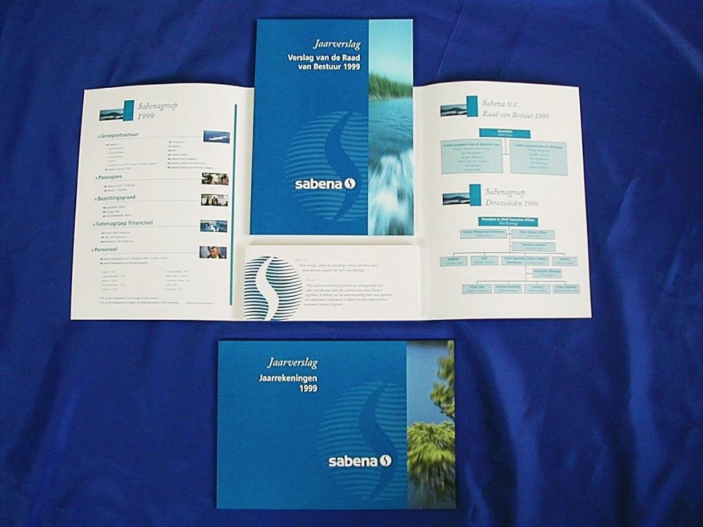 Sabena Jaarverslag 1999 – Inclusief Jaarrekeningen & Map #01, Verzenden, 20e eeuw of later, Nieuw