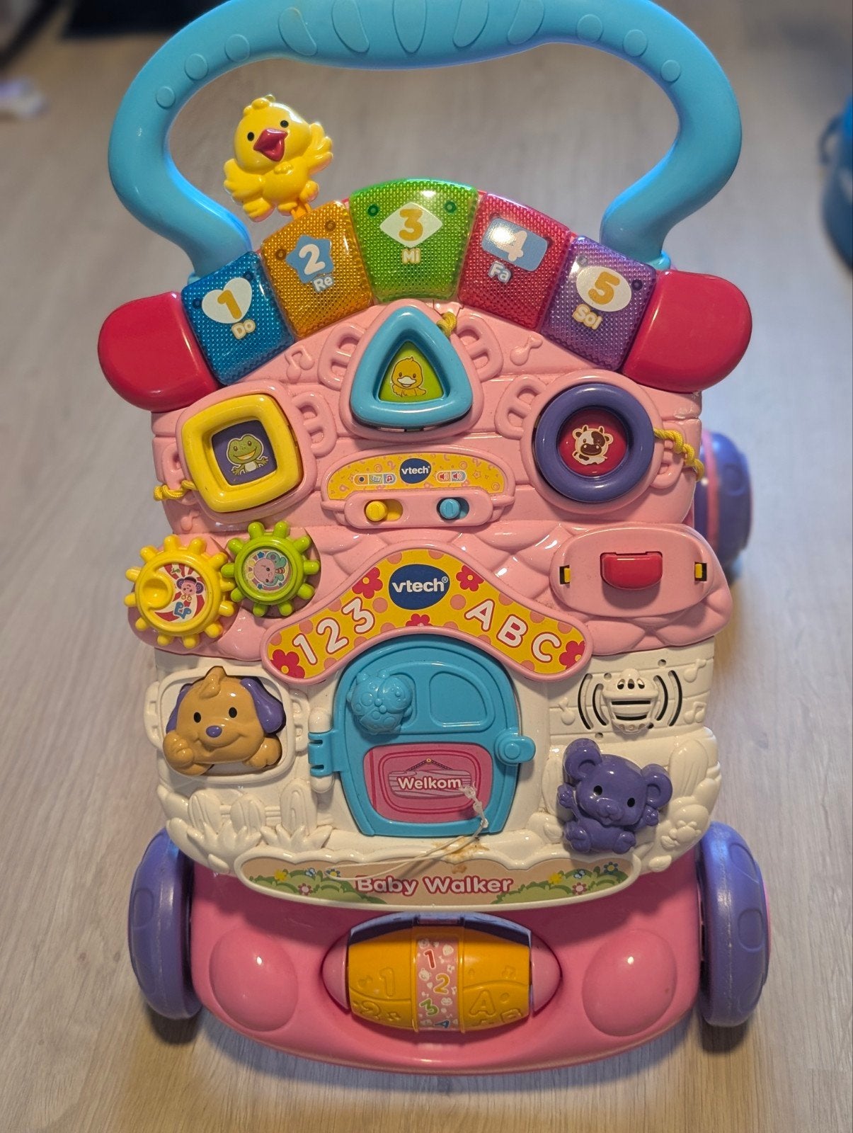 looprekje vtech, Ophalen