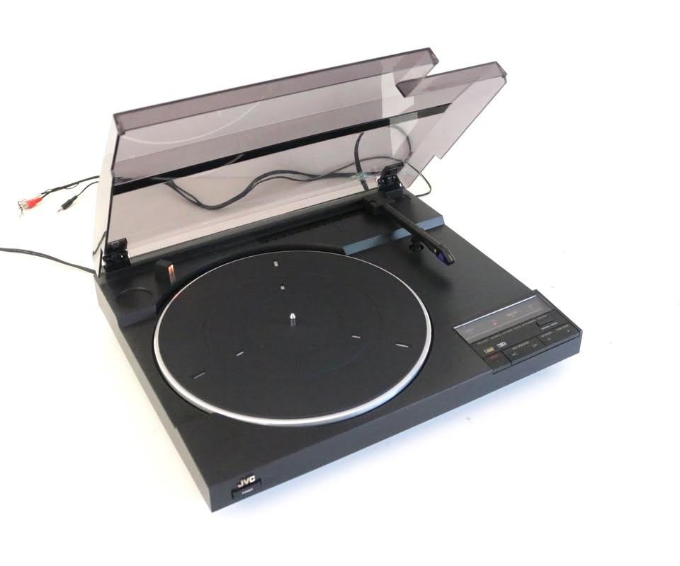 JVC AL L20R Drive Linear Track Turntable Vintage 1980 Werkt!, Audio, Tv en Foto, Platenspelers, Platenspeler, Automatisch, Ophalen