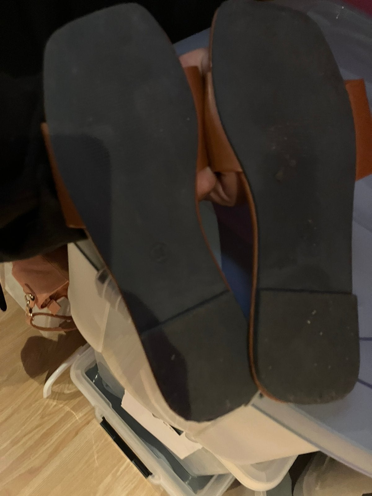 Bruine muiltjes, Bruin, Zo goed als nieuw, Ophalen, Slippers