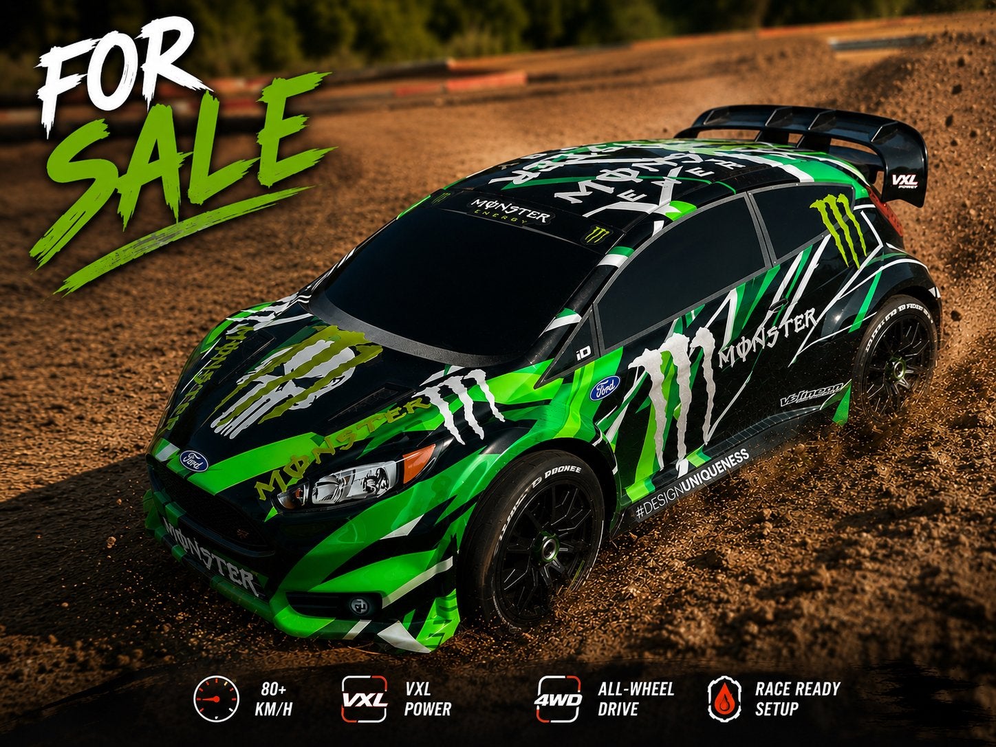 Traxxas Rally Fiesta ST VXL full GPM upgraded, Elektro, Nieuw, Ophalen of Verzenden, Schaal 1:10