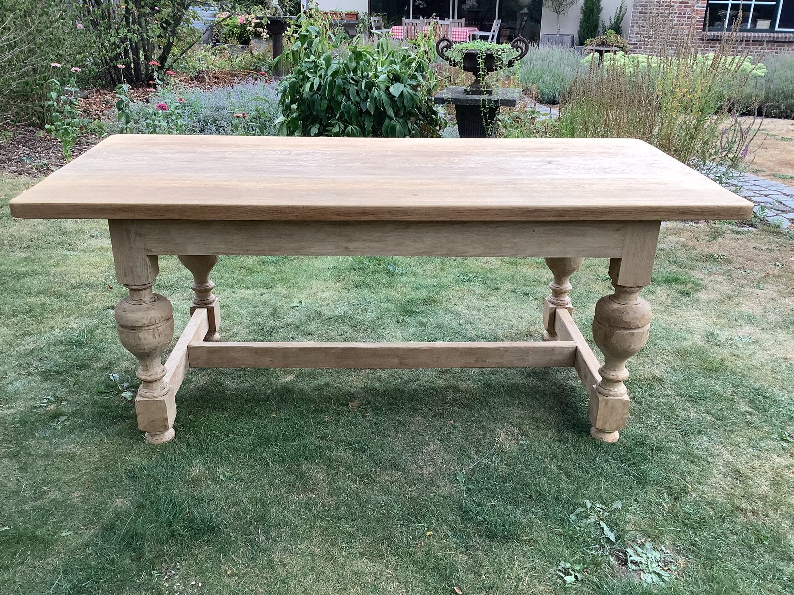 Massief eiken tafel, Huis en Inrichting, Tafels | Eettafels, Ophalen