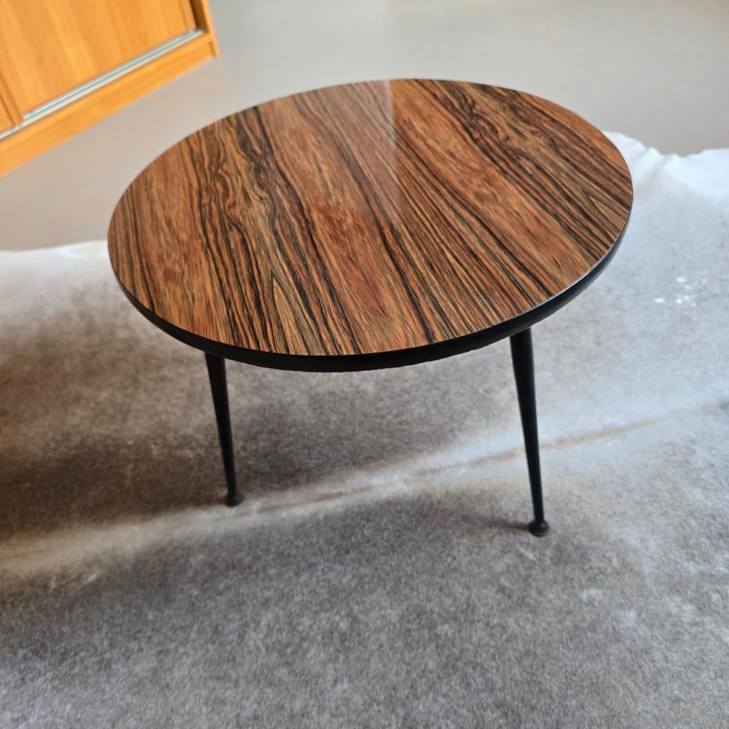 Vintage bijzettafeltje, Ophalen, Gebruikt, Overige materialen, Minder dan 45 cm