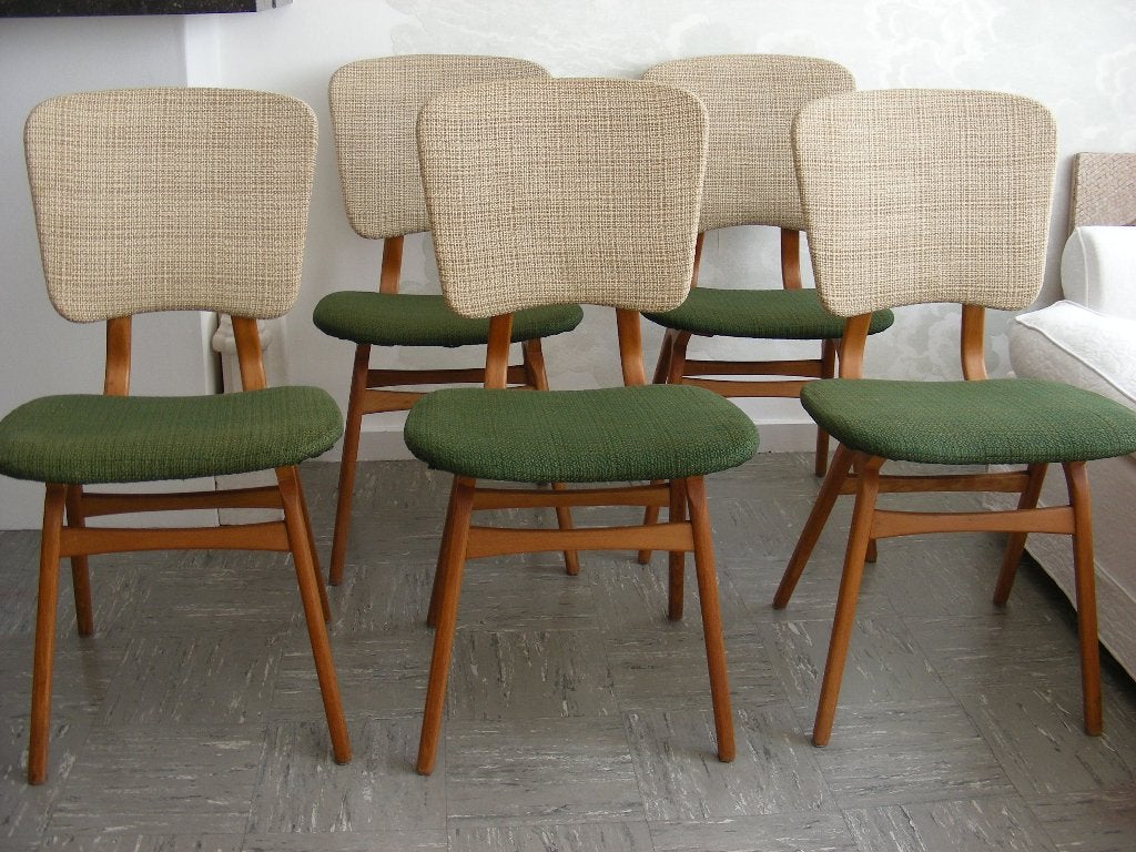 Chaises scandinaves vintage des années 60, Autres couleurs, Bois, Scandinavisch sixties vintage, Enlèvement
