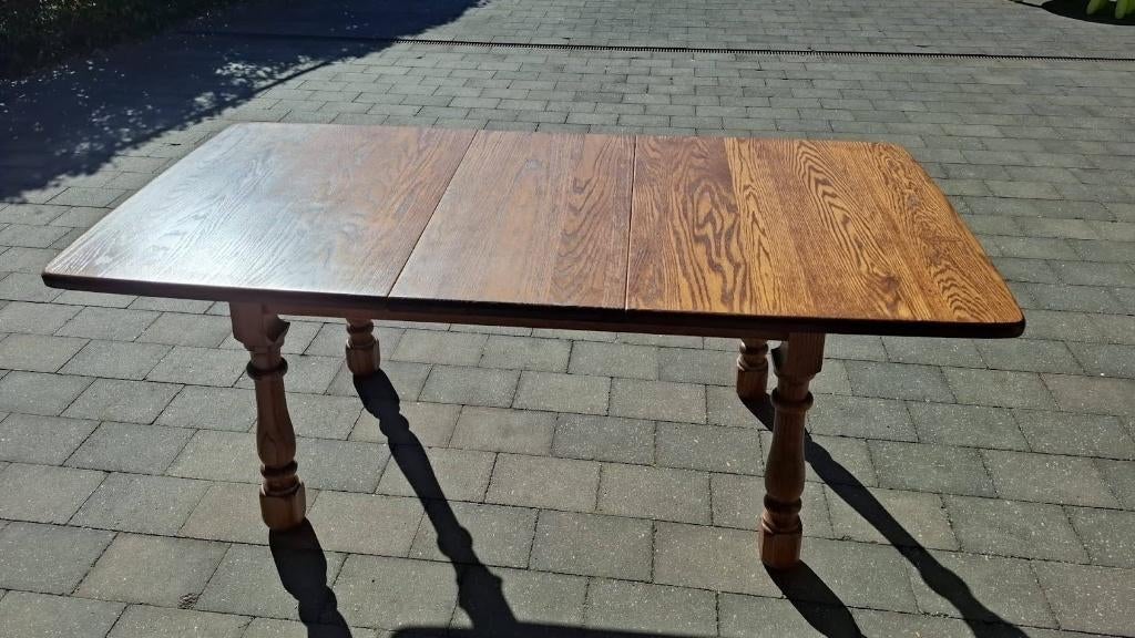 table en chêne avec chaises en chêne, Maison & Meubles, Tables | Tables à manger, Comme neuf, Enlèvement, 50 à 100 cm, Chêne