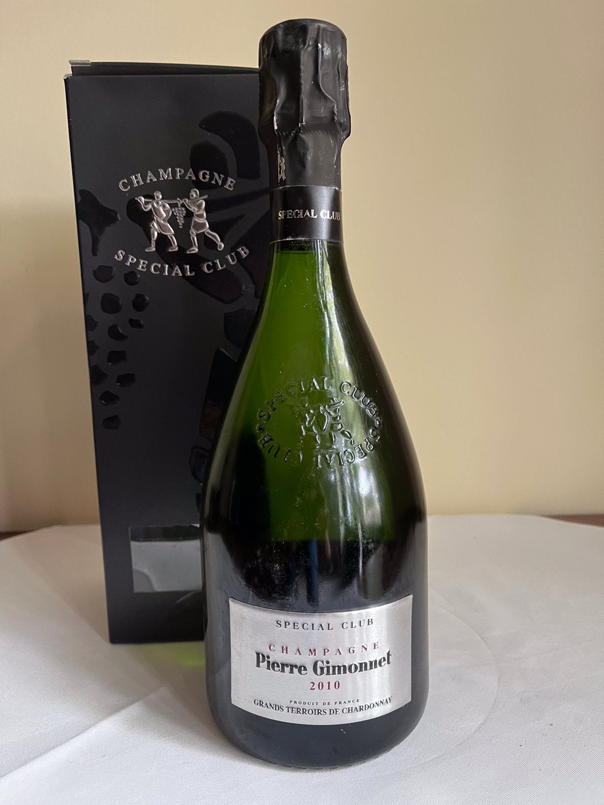 Champagne Pierre Gimonnet spécial club grands terroirs 2010, Ophalen of Verzenden, Zo goed als nieuw, Champagne