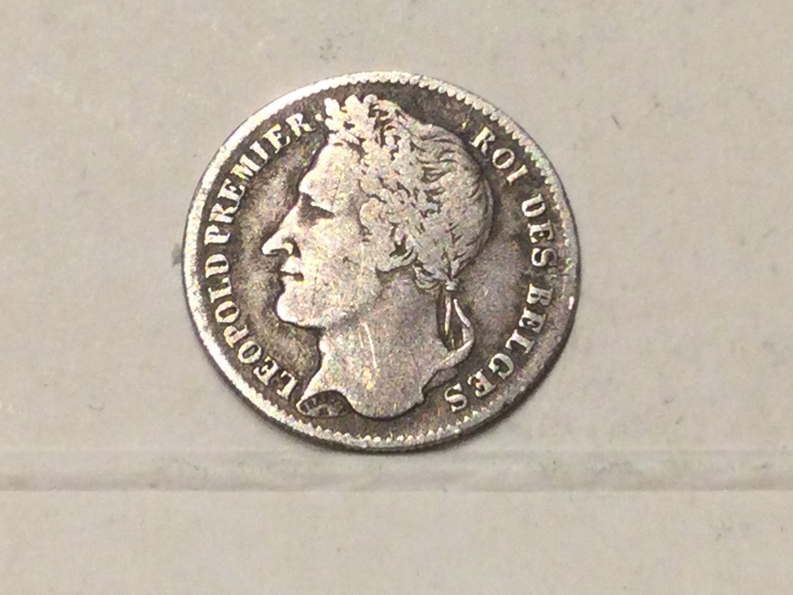 België 1/4 Frank 1834 zilver, Ophalen of Verzenden, Zilver