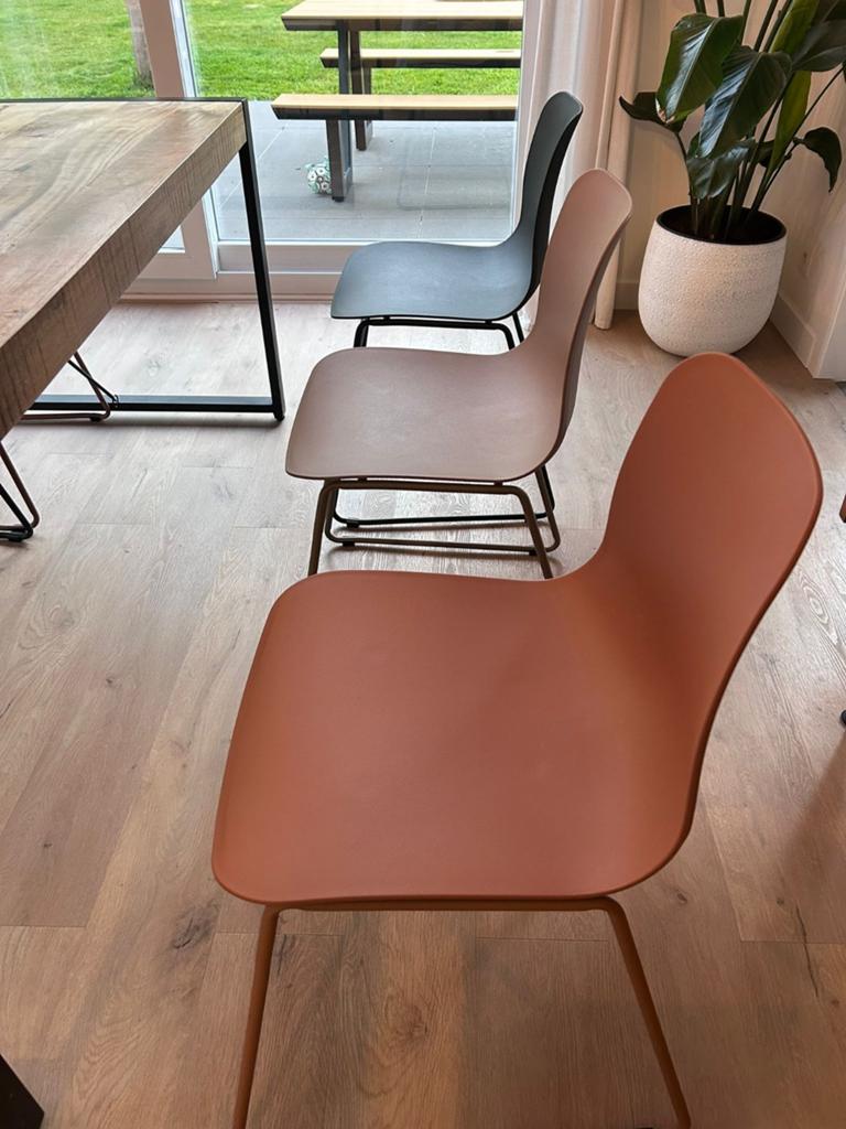 6 stoelen in 3 kleuren te koop, Ophalen
