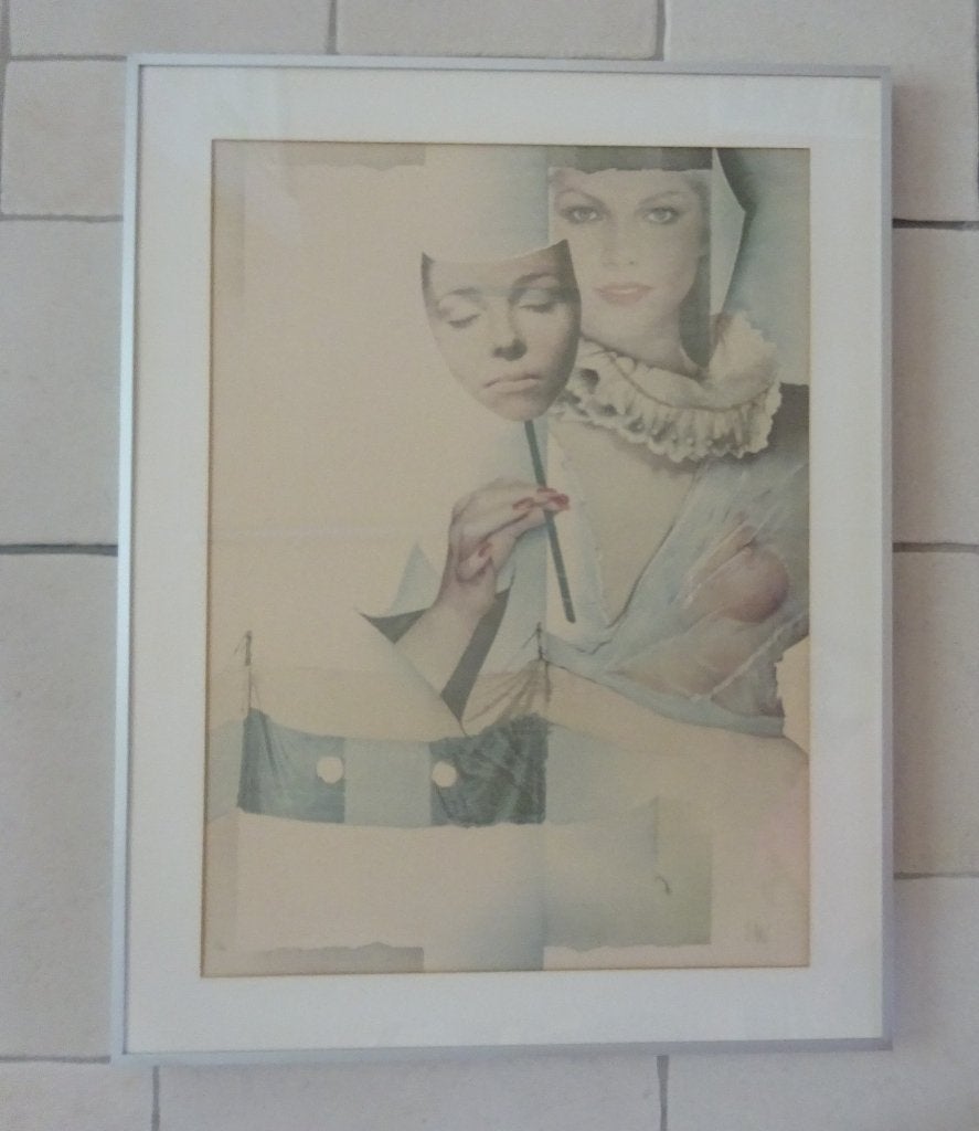 Pol Mara, Litho, 1/99, masker, 73 x 53 cm, Antiek en Kunst, Gesigneerd, Ophalen, Personages en Fantasiefiguren, Lithografie